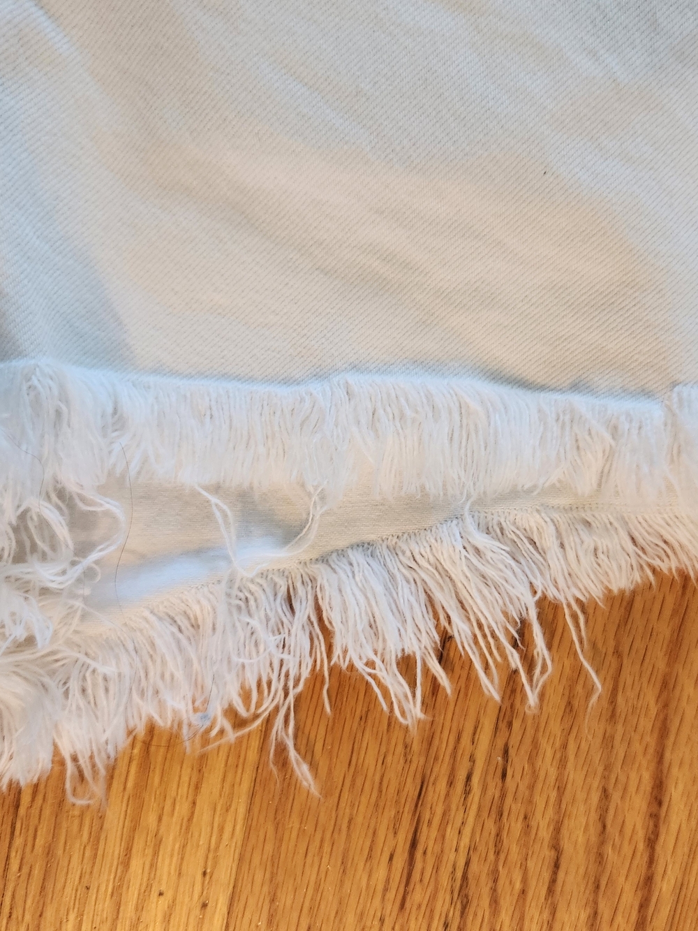 Agolde White Frayed Hem High-Rise Denim Cutoff Shorts - Picture 6 of 9